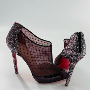 Burgundy Christian Louboutin Booties